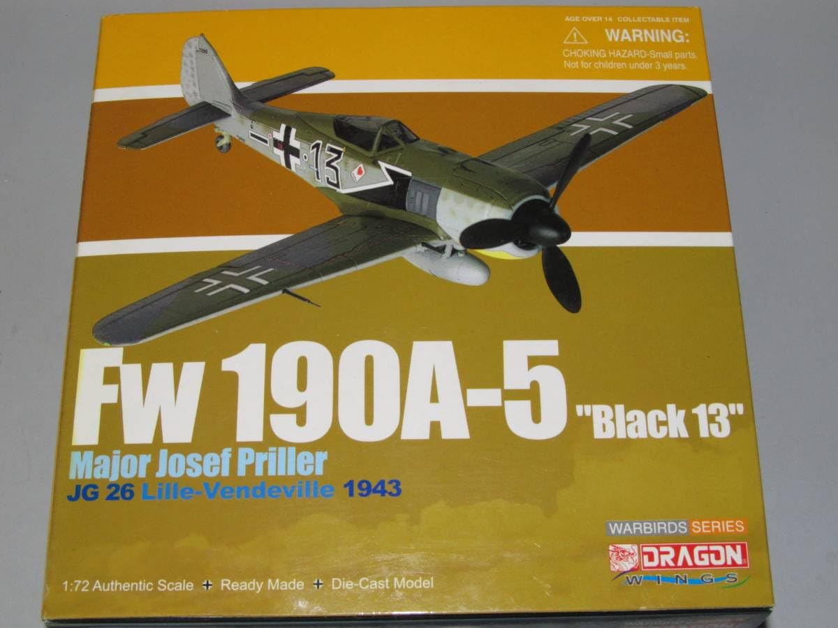 Amazon.co.jp: ドラゴン 1/72 Fw190A-5 ブラック13 JG26